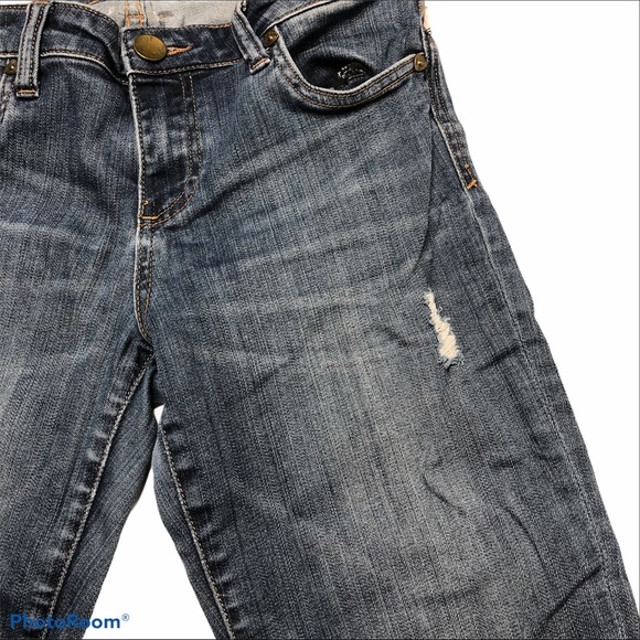 KUT Diana Skinny Distressed Low Rise Stretch Jeans - Picture 7 of 16